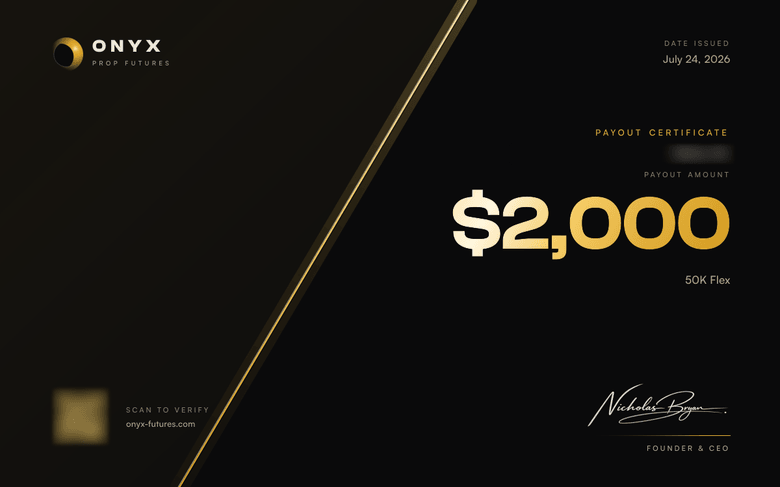 ONYX payout certificate